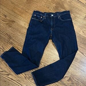 Levi's Men's Dark Blue Straight Jeans